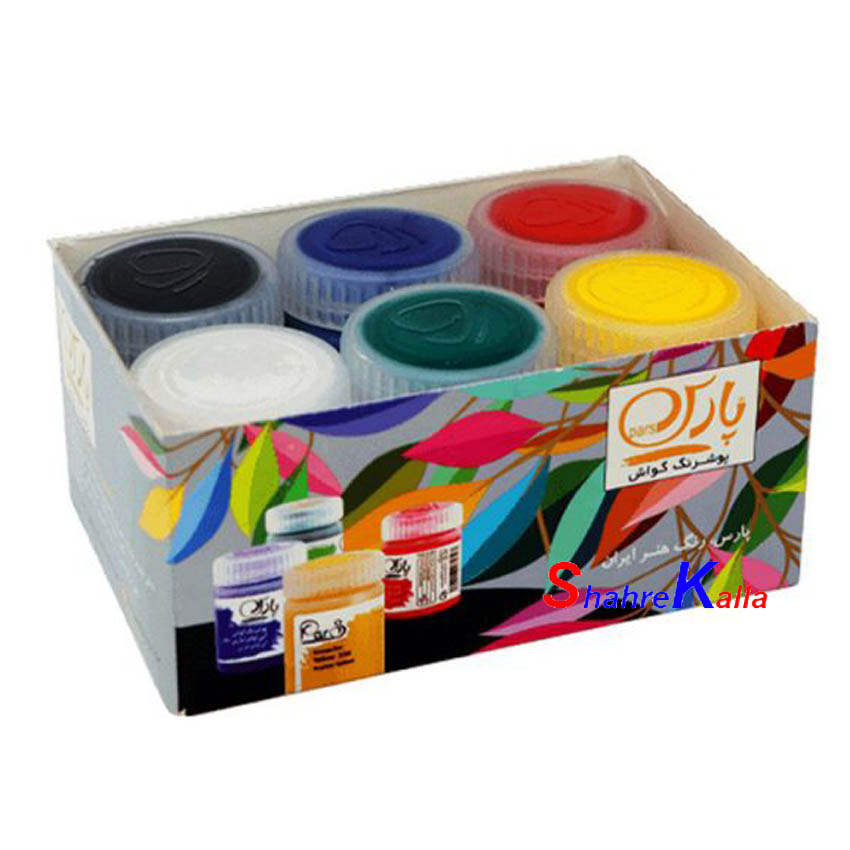 گواش ۶ رنگ پارس